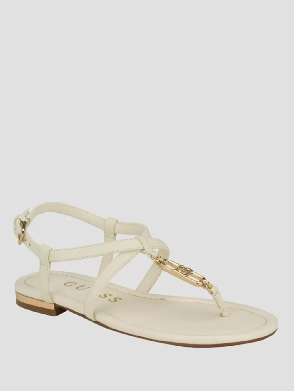 GUESS Shoes | Meaa Chain T-Strap Sandals