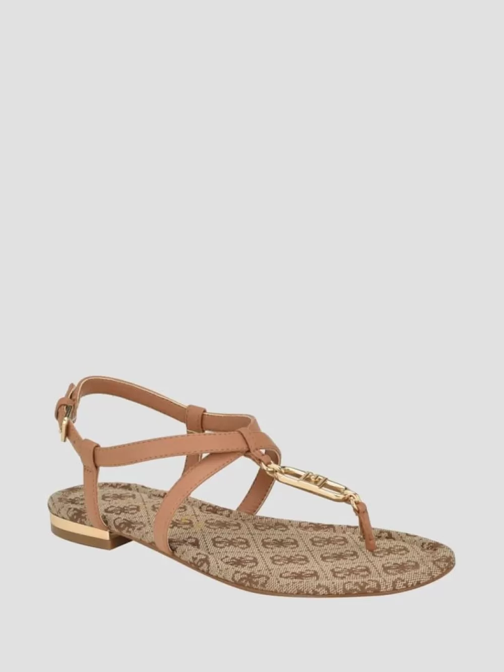 GUESS Shoes | Meaa Chain T-Strap Sandals