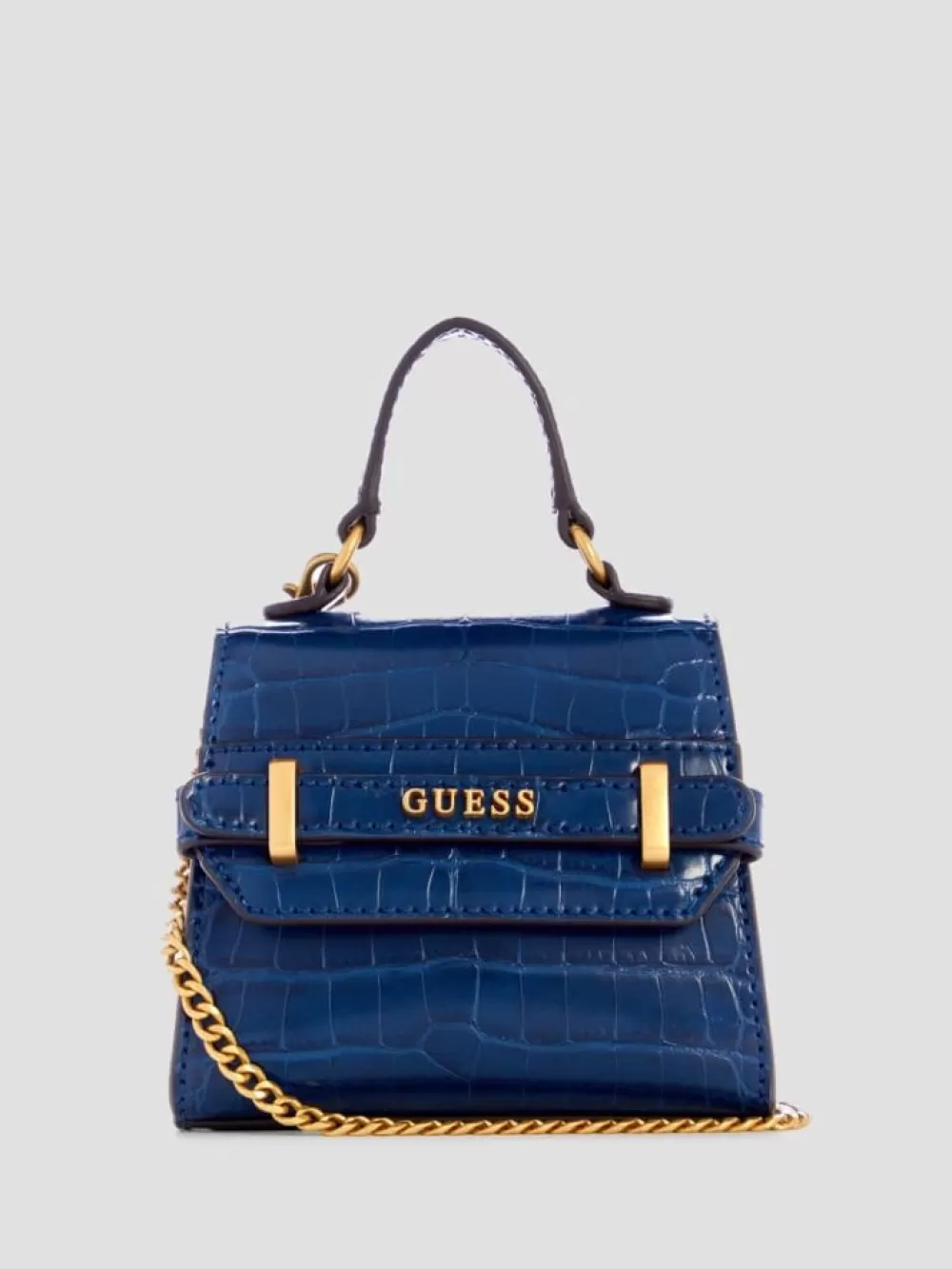 GUESS Handbags | Sestri Crocodile-Embossed Mini Crossbody