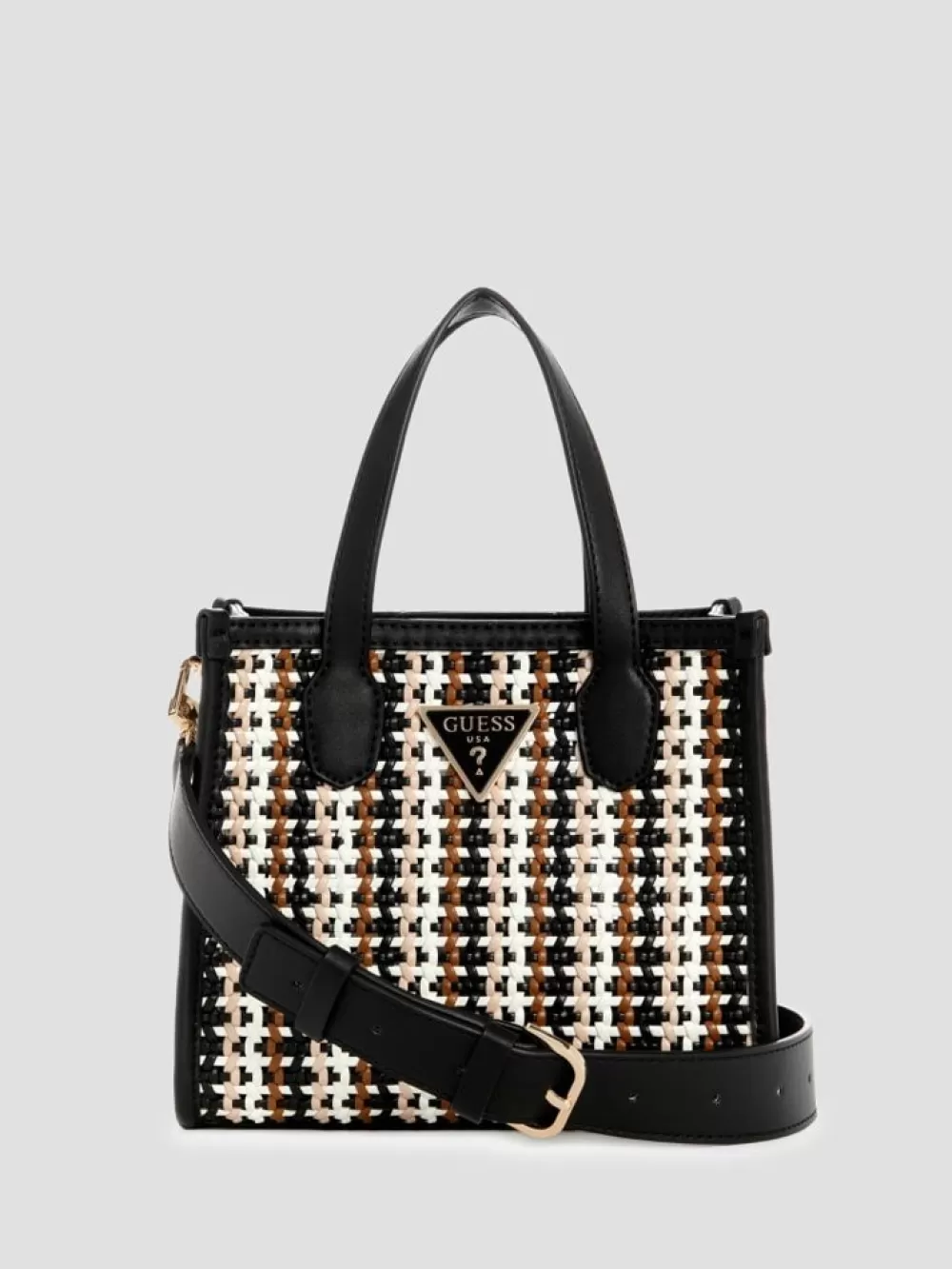 GUESS Handbags | Silvana Woven Mini Tote